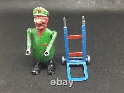Woggle Toy THE RAILWAY PORTER (lime Green 281) Most Of Box See Photos