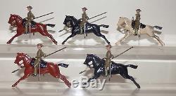 XB12 Britains loose set 94 the 21st Lancers in tin helmets. Rare 1940 version
