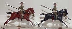 XB12 Britains loose set 94 the 21st Lancers in tin helmets. Rare 1940 version