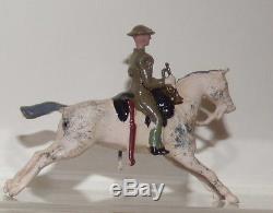 XB12 Britains loose set 94 the 21st Lancers in tin helmets. Rare 1940 version